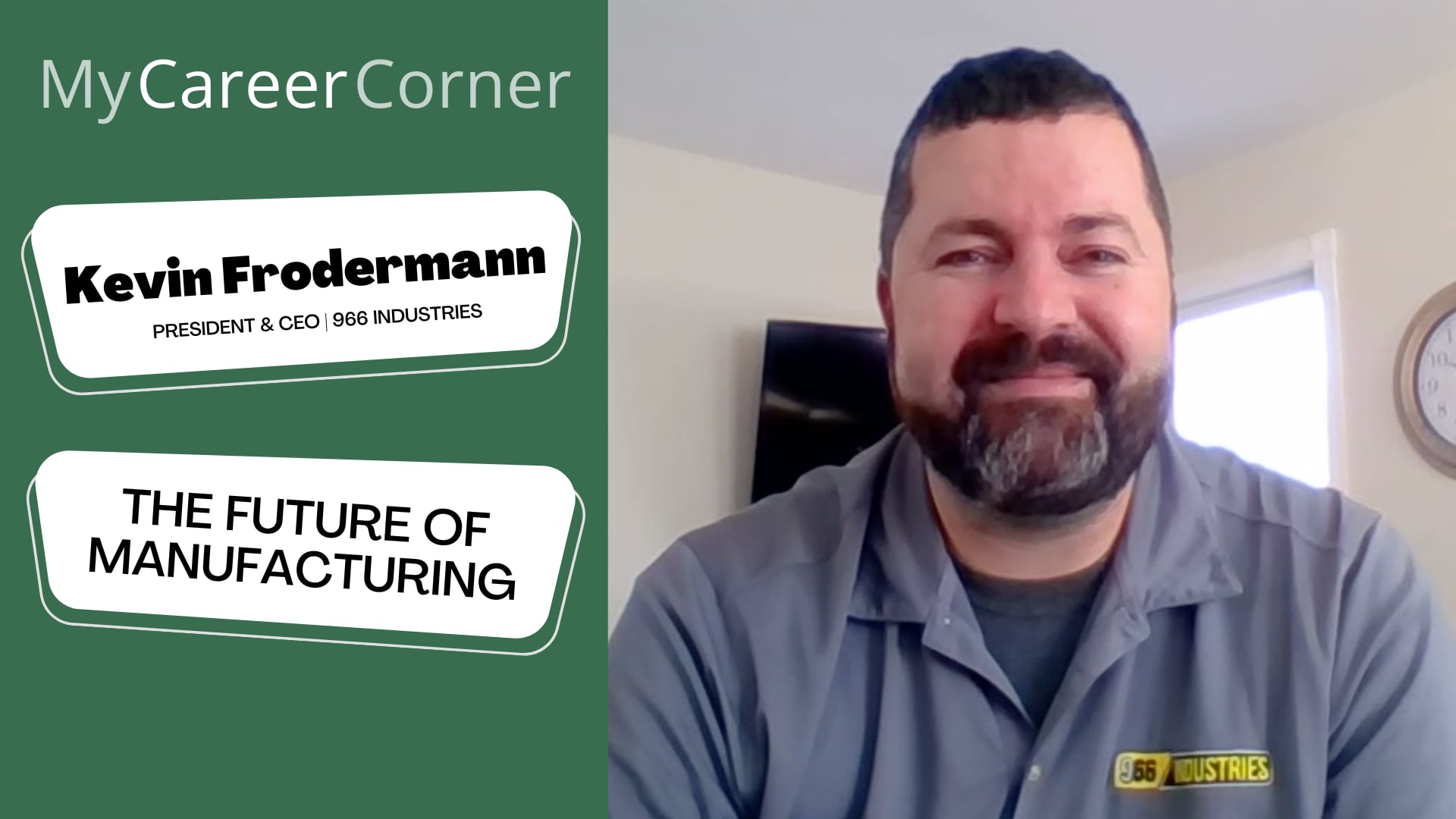 The Future of Manufacturing with Kevin Frodermann